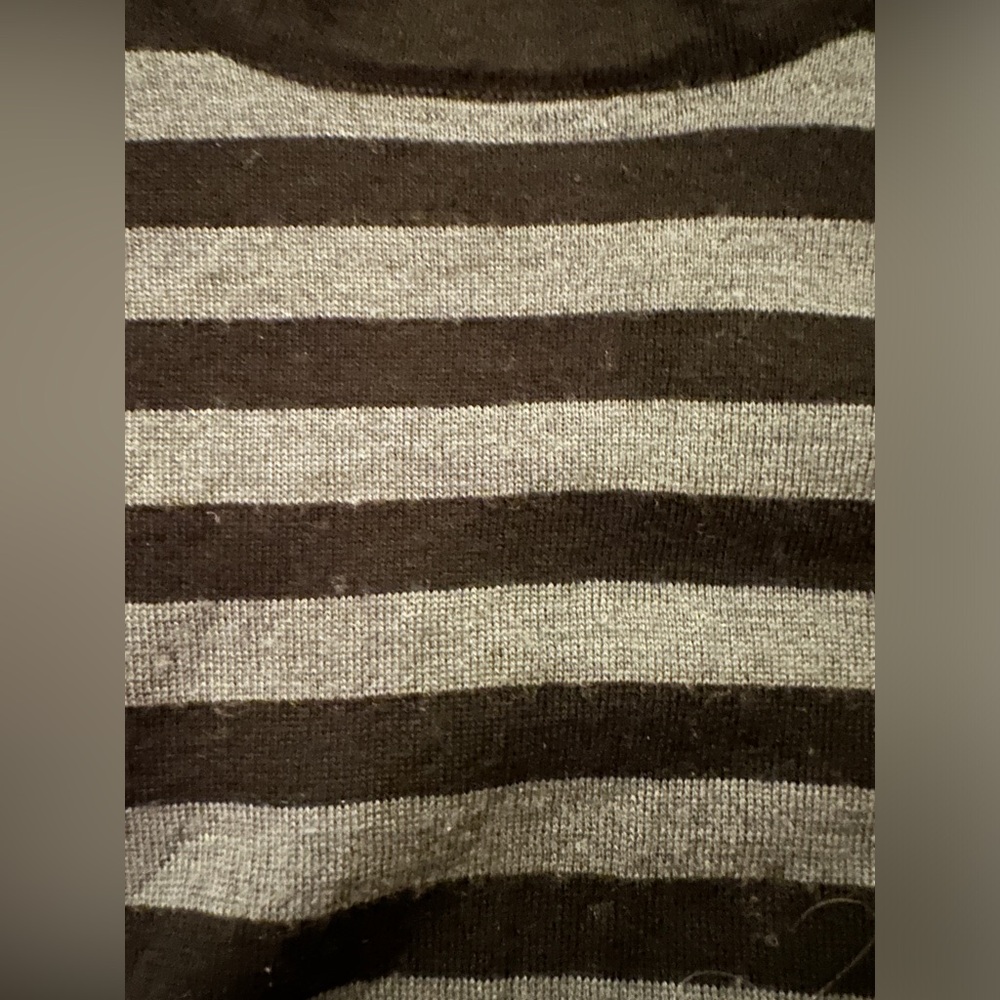 TSE black and gray striped knit dress size small - Picture 7 of 7